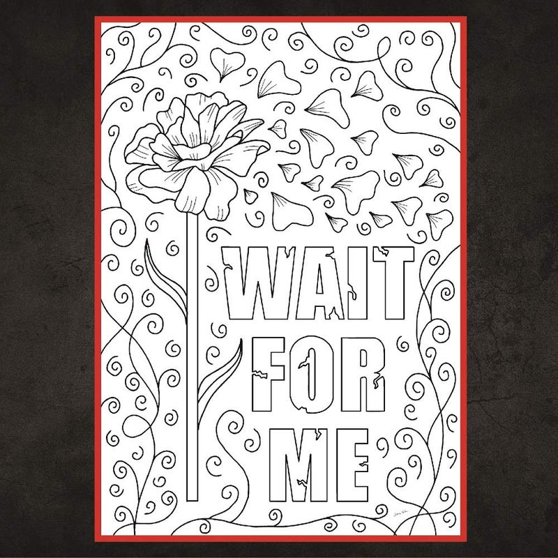 Coloring Broadway - Hadestown inspired Coloring Postcards (Set of 4) â€œWait For Meâ€ Collection, Broadway Musical Merchandise, Matte Card Stock (5â€ x 7â€), Ideal Gift for a Broadway Theater Lover - Image 2